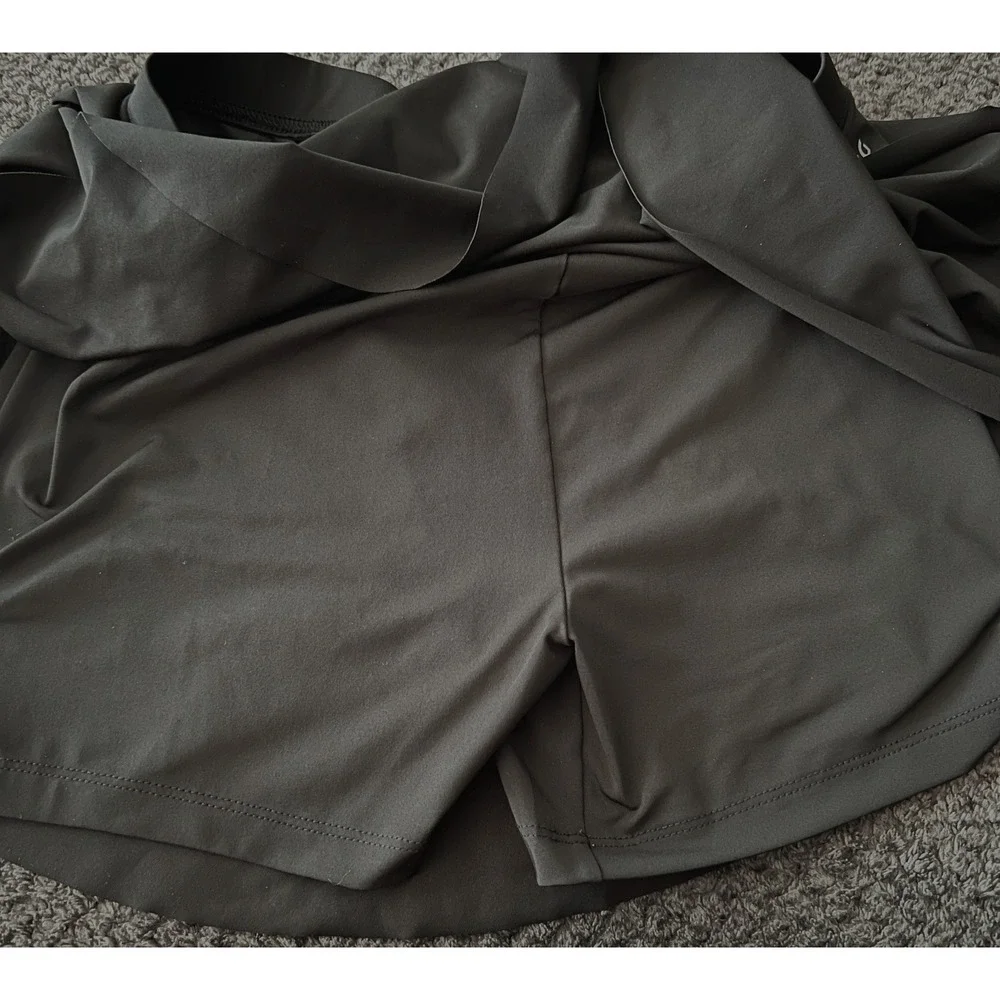 DSG Athletic Skort XL 16 Black Activewear Tennis Golf Skirt‎ Performance Stretch